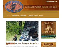 Tablet Screenshot of ironmountainhorsecamp.com